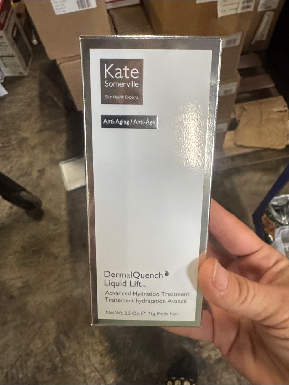 Kate Somerville DermalQuench Liquid Lift - White and Silver Box